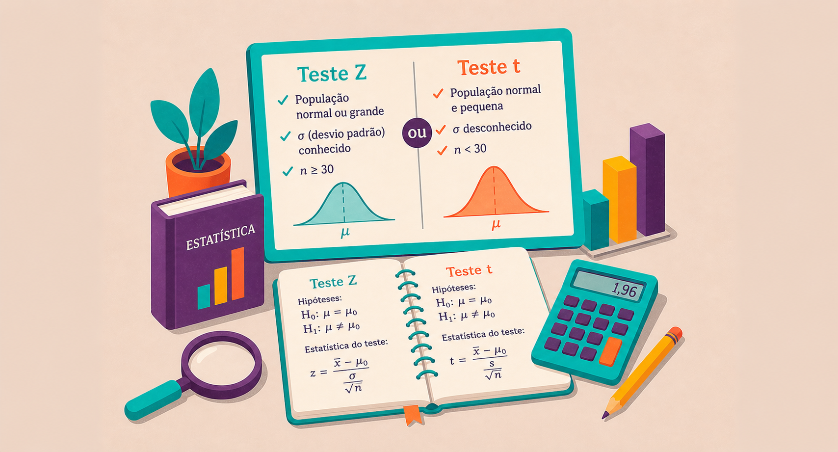 Teste Z ou Teste t de Student: Qual Usar?